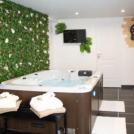 Muraille Du Chateau Avec Jacuzzi Nemours Exterior photo